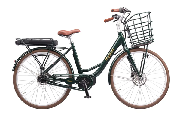 Mustang Augusta Electric Center 28'' elcykel 8 gear - Racing Green